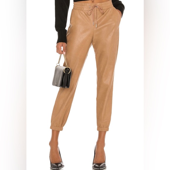 Scarlet Leather Jogger - Picture 1 of 5